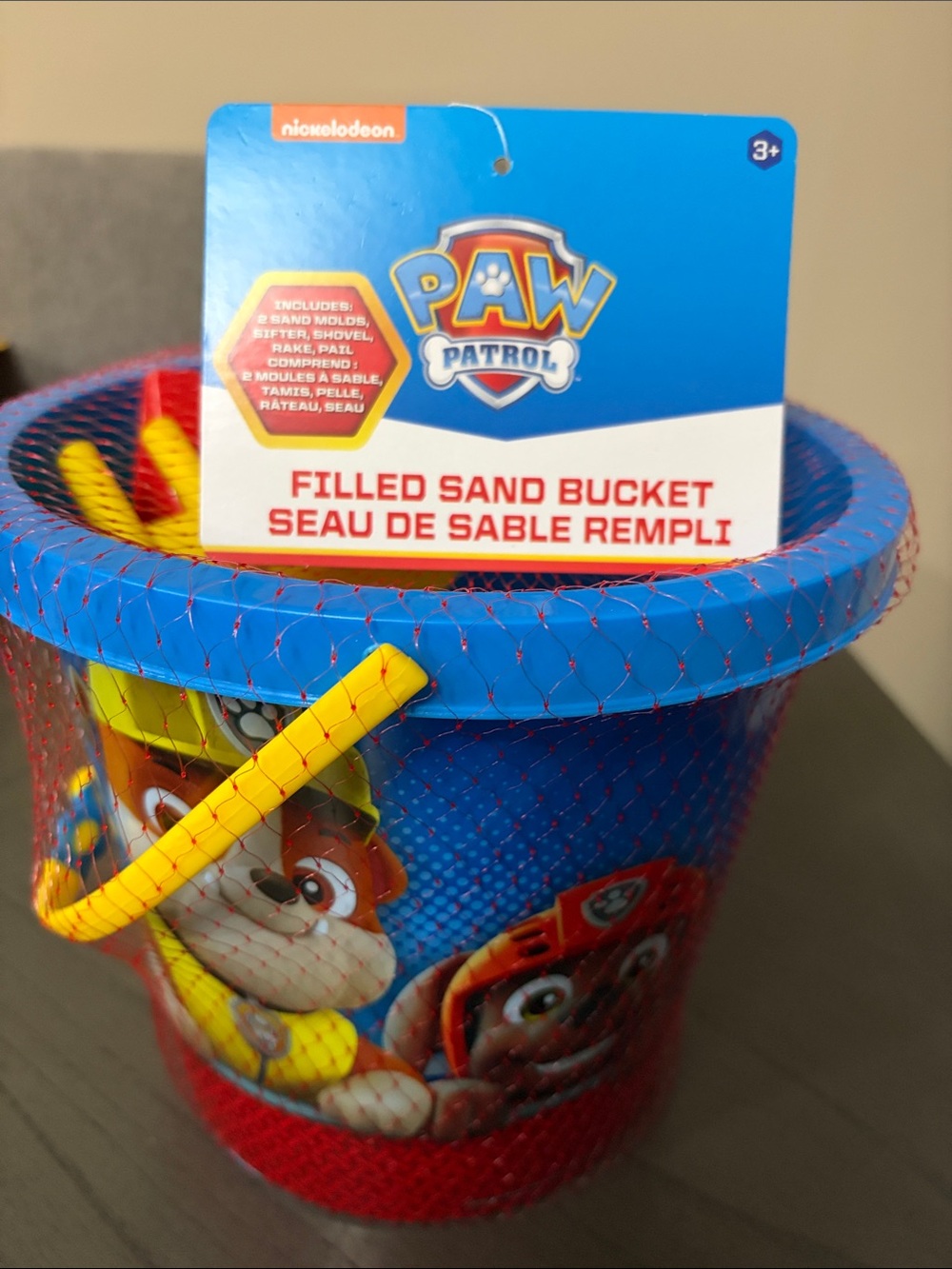 Nickelodeon PAW Patrol Sand Bucket - Blue, Red & Yellow